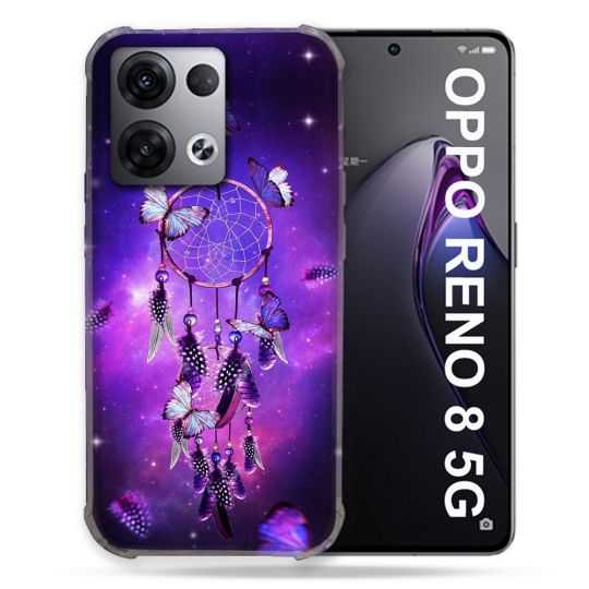 Coque Renforcée Pour Oppo Reno 8 5G Zen Attrape Reve Papillon
