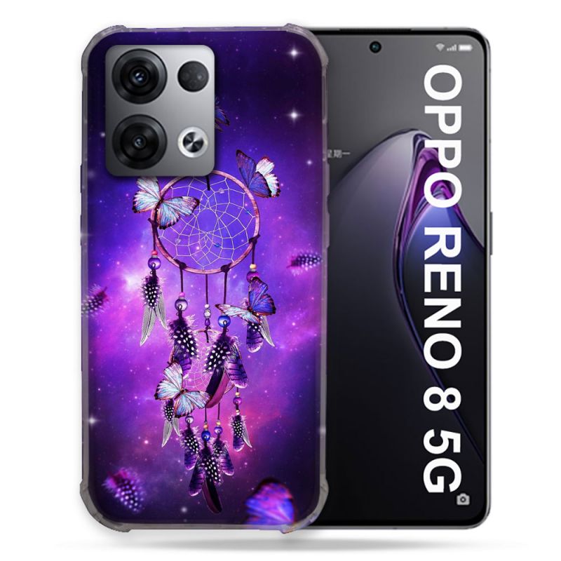 Coque Renforcée Pour Oppo Reno 8 5G Zen Attrape Reve Papillon
