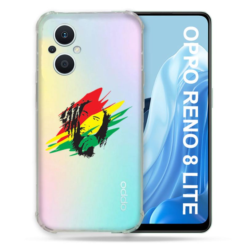 Coque Renforcée Transparente Pour Oppo Reno 8 5G Bob Marley Graf