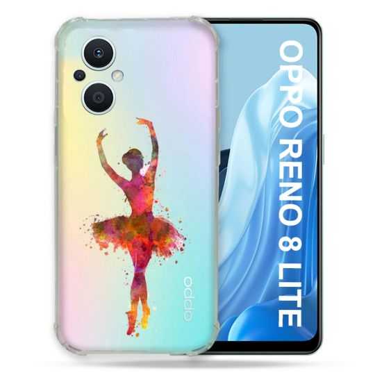 Coque Renforcée Transparente Pour Oppo Reno 8 5G Danseuse etoile