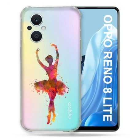 Coque Renforcée Transparente Pour Oppo Reno 8 5G Danseuse etoile