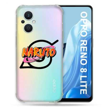 Coque Renforcée Transparente Pour Oppo Reno 8 5G Naruto Logo