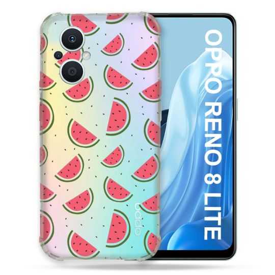 Coque Renforcée Transparente Pour Oppo Reno 8 5G Pasteque