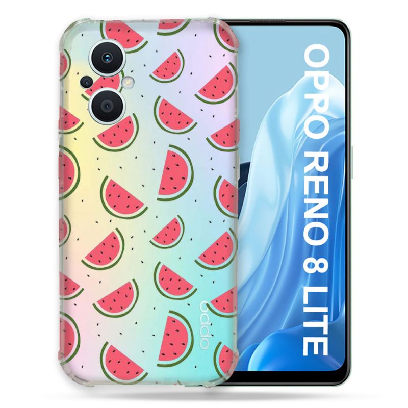 Coque Renforcée Transparente Pour Oppo Reno 8 5G Pasteque