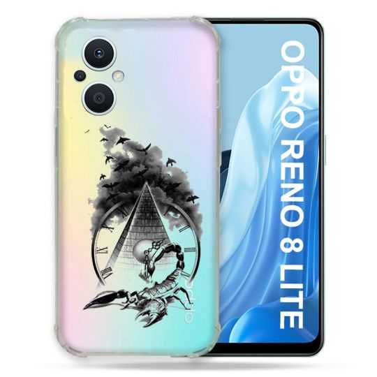 Coque Renforcée Transparente Pour Oppo Reno 8 5G Scorpion