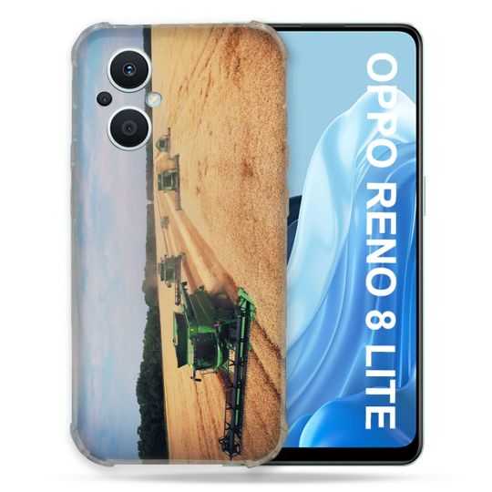 Coque Renforcée Pour Oppo Reno 8 Lite 5G Agriculture Moissonneuse