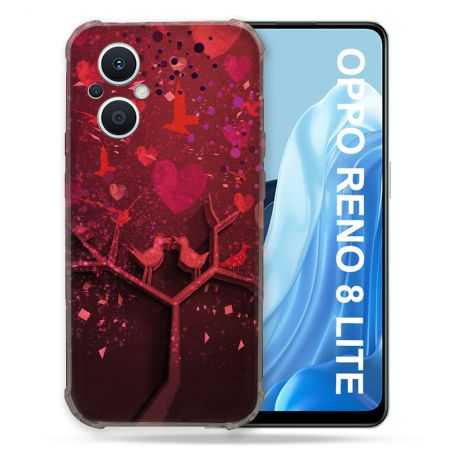 Coque Renforcée Pour Oppo Reno 8 Lite 5G Amour Arbre