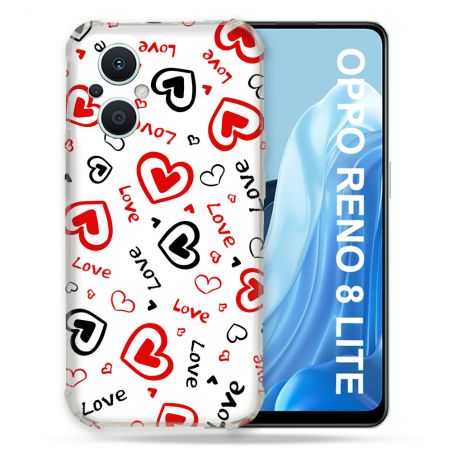 Coque Renforcée Pour Oppo Reno 8 Lite 5G Amour Love
