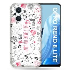 Coque Renforcée Pour Oppo Reno 8 Lite 5G Amour Valentines