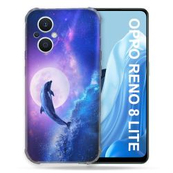 Coque Renforcée Pour Oppo Reno 8 Lite 5G Animal Dauphin Vague