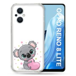 Coque Renforcée Pour Oppo Reno 8 Lite 5G Animal Koala Cœur