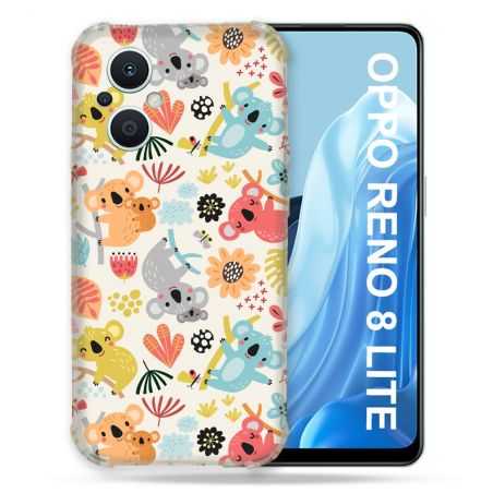 Coque Renforcée Pour Oppo Reno 8 Lite 5G Animal Koala Pattern