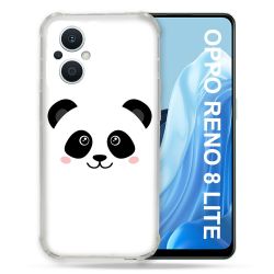 Coque Renforcée Pour Oppo Reno 8 Lite 5G Animal Panda Blanc