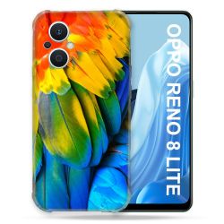Coque Renforcée Pour Oppo Reno 8 Lite 5G Animal Perroquet Plume