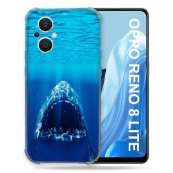 Coque Renforcée Pour Oppo Reno 8 Lite 5G Animal Requin Dent