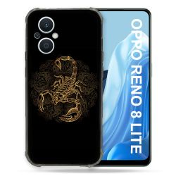 Coque Renforcée Pour Oppo Reno 8 Lite 5G Animal Scorpion Fresque