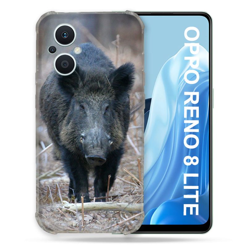 Coque Renforcée Pour Oppo Reno 8 Lite 5G Chasse Sanglier Pin