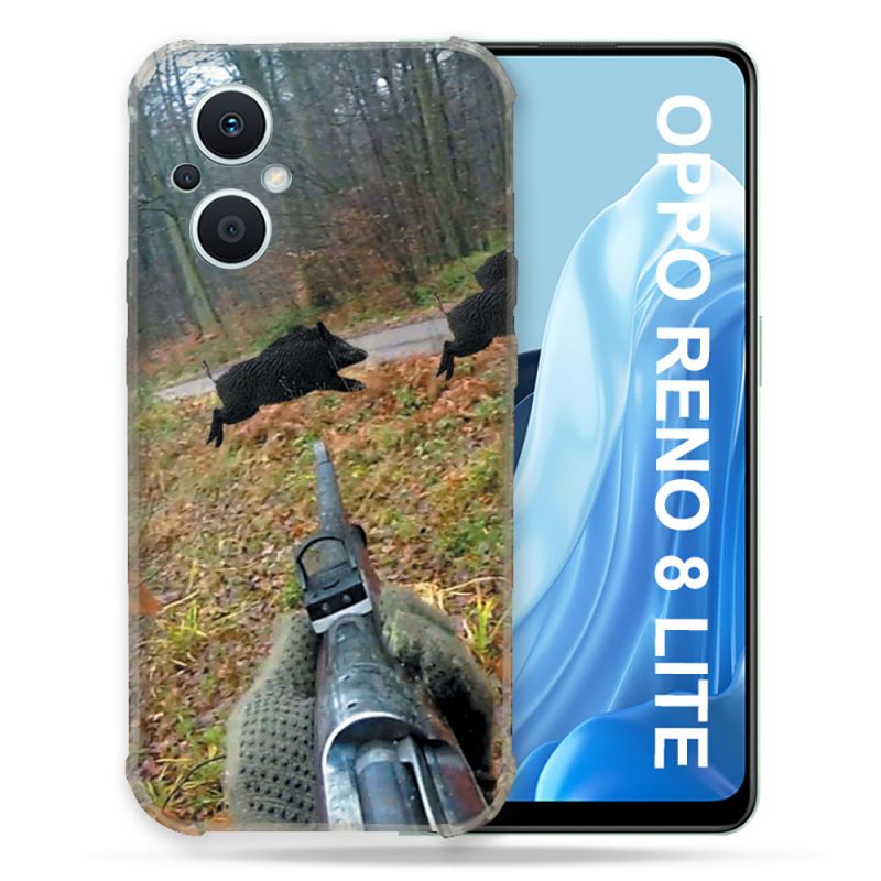 Coque Renforcée Pour Oppo Reno 8 Lite 5G Chasse Vision Tir
