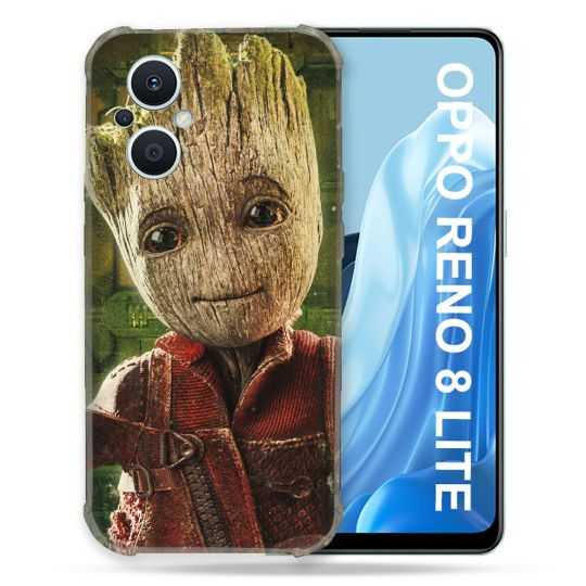 Coque Renforcée Pour Oppo Reno 8 Lite 5G Groot Vert