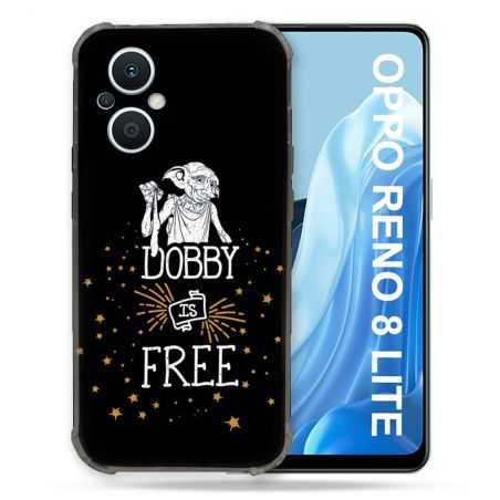 Coque Renforcée Pour Oppo Reno 8 Lite 5G Harry Potter Dobby Free Noir