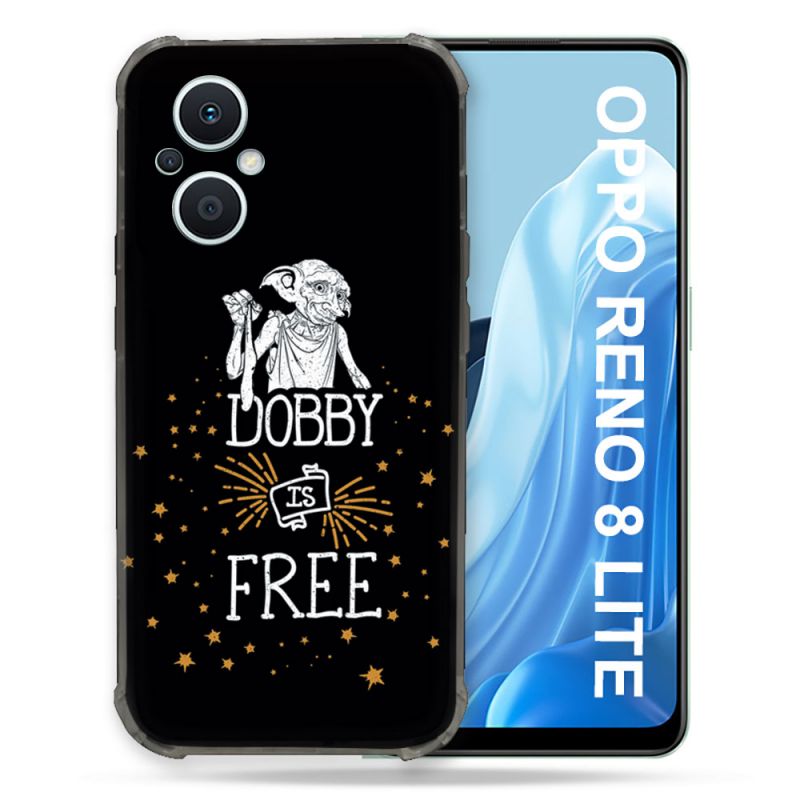 Coque Renforcée Pour Oppo Reno 8 Lite 5G Harry Potter Dobby Free Noir
