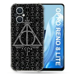 Coque Renforcée Pour Oppo Reno 8 Lite 5G Harry Potter Hollows Triangle Noir