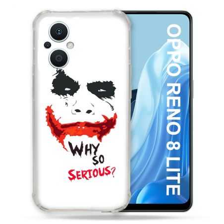 Coque Renforcée Pour Oppo Reno 8 Lite 5G Joker Blanc