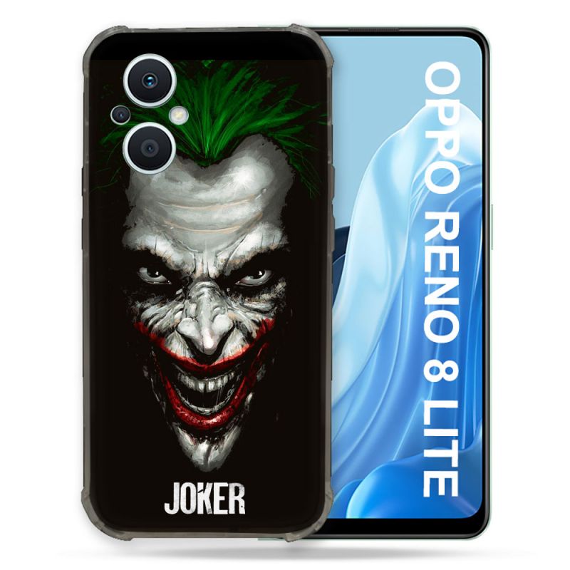 Coque Renforcée Pour Oppo Reno 8 Lite 5G Joker Noir