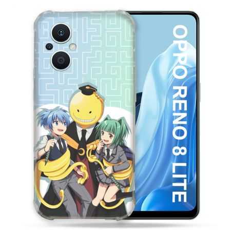 Coque Renforcée Pour Oppo Reno 8 Lite 5G Manga Assassination Classroom Kuro Trio