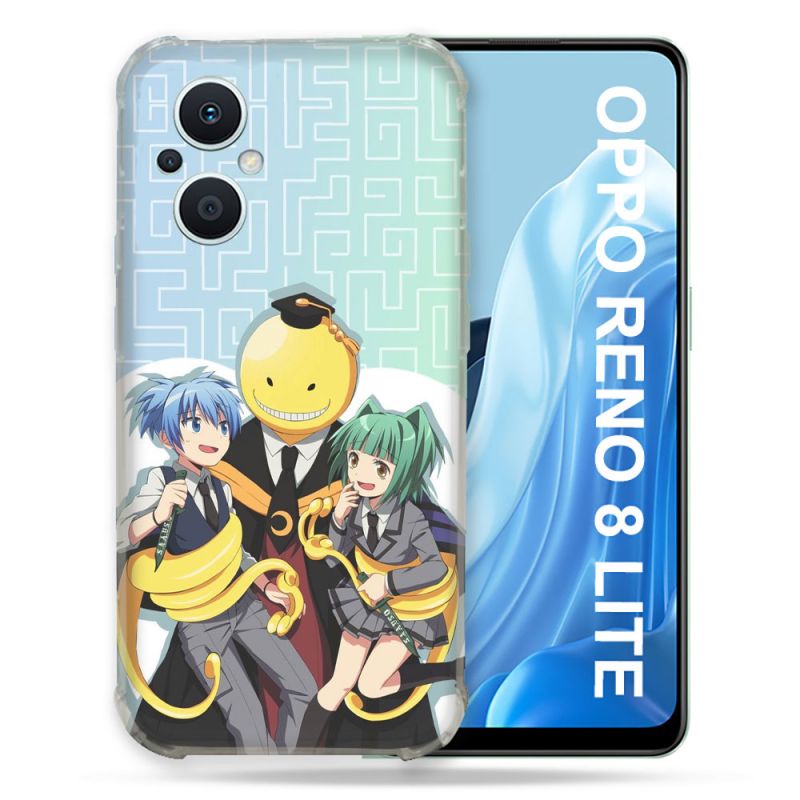 Coque Renforcée Pour Oppo Reno 8 Lite 5G Manga Assassination Classroom Kuro Trio