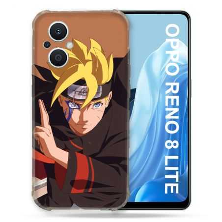 Coque Renforcée Pour Oppo Reno 8 Lite 5G Manga Boruto Signe