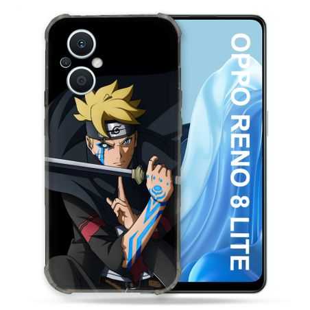 Coque Renforcée Pour Oppo Reno 8 Lite 5G Manga Boruto Tatouage