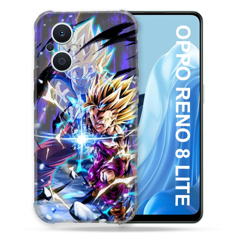 Coque Renforcée Pour Oppo Reno 8 Lite 5G Manga Dragon Ball Sangohan Duo