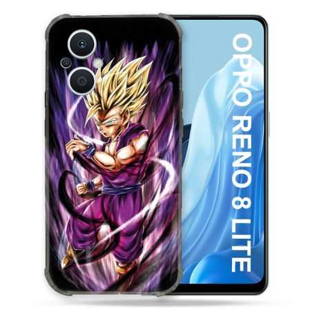 Coque Renforcée Pour Oppo Reno 8 Lite 5G Manga Dragon Ball Sangohan Violet