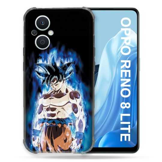 Coque Renforcée Pour Oppo Reno 8 Lite 5G Manga Dragon Ball Sangoku Noir