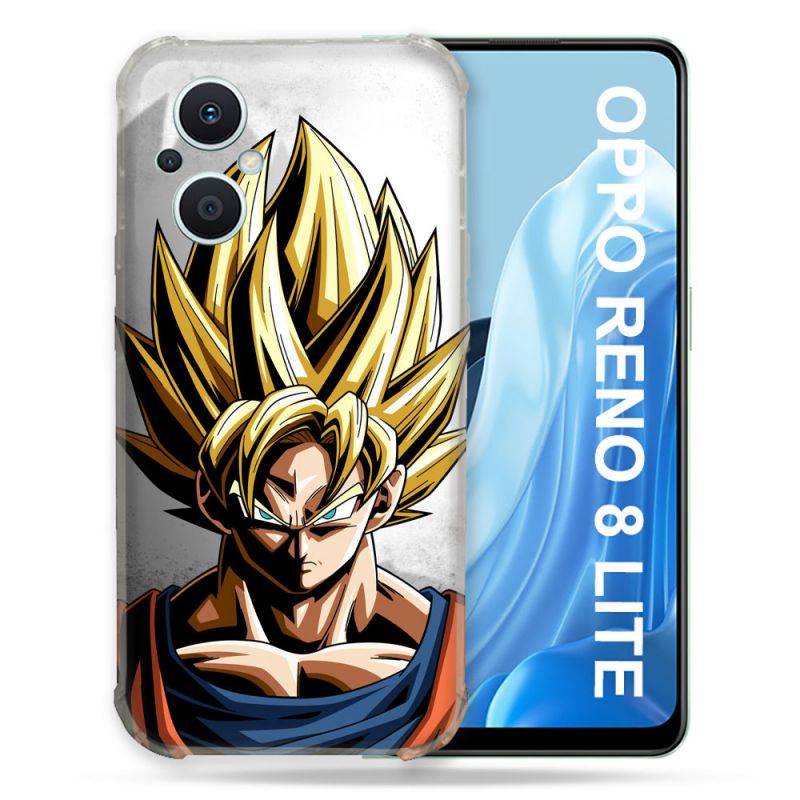 Coque Renforcée Pour Oppo Reno 8 Lite 5G Manga Dragon Ball Sangoku Portrait