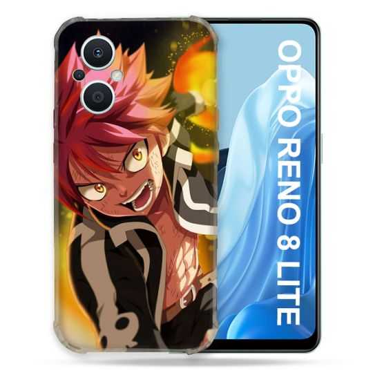 Coque Renforcée Pour Oppo Reno 8 Lite 5G Manga Fairy Tail Natsu