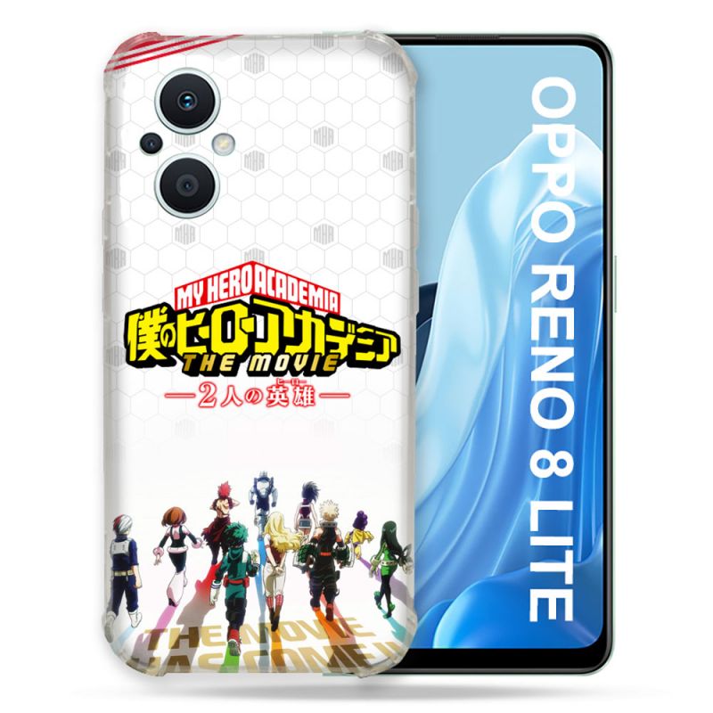 Coque Renforcée Pour Oppo Reno 8 Lite 5G Manga My Hero Academia Blanc