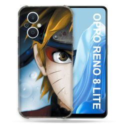 Coque Renforcée Pour Oppo Reno 8 Lite 5G Manga Naruto Blanc