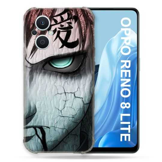 Coque Renforcée Pour Oppo Reno 8 Lite 5G Manga Naruto Gaara