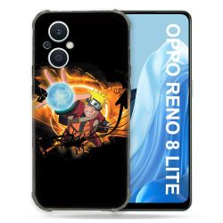 Coque Renforcée Pour Oppo Reno 8 Lite 5G Manga Naruto Noir