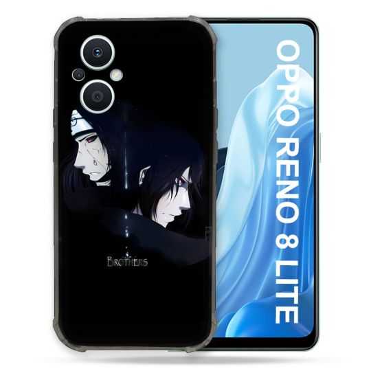 Coque Renforcée Pour Oppo Reno 8 Lite 5G Manga Naruto Sasuke Itachi