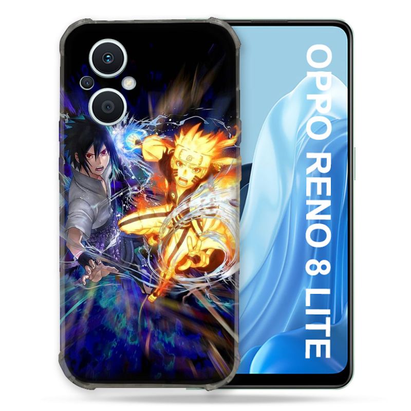 Coque Renforcée Pour Oppo Reno 8 Lite 5G Manga Naruto VS