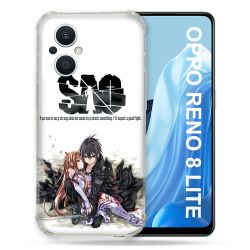Coque Renforcée Pour Oppo Reno 8 Lite 5G Manga SAO sword Art Online Blanc