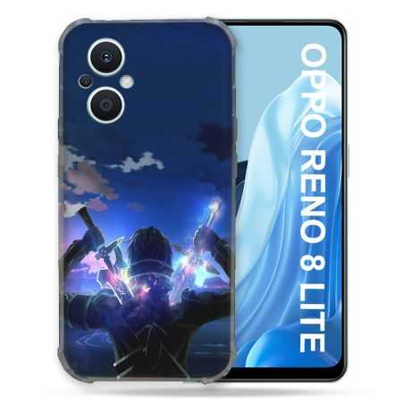 Coque Renforcée Pour Oppo Reno 8 Lite 5G Manga SAO sword Art Online Epee