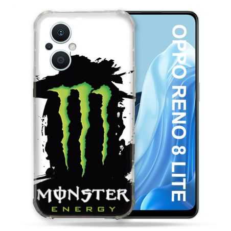 Coque Renforcée Pour Oppo Reno 8 Lite 5G Monster Energy Tache