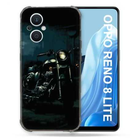 Coque Renforcée Pour Oppo Reno 8 Lite 5G Moto Harley Vintage