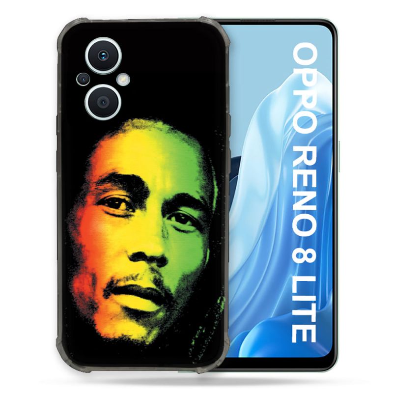 Coque Renforcée Pour Oppo Reno 8 Lite 5G Musique Bob Marley 2