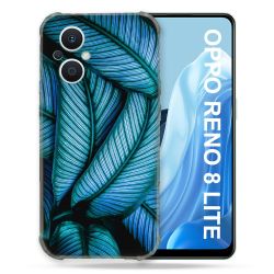 Coque Renforcée Pour Oppo Reno 8 Lite 5G Nature Feuille Palmier