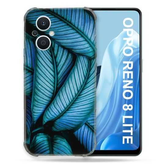 Coque Renforcée Pour Oppo Reno 8 Lite 5G Nature Feuille Palmier